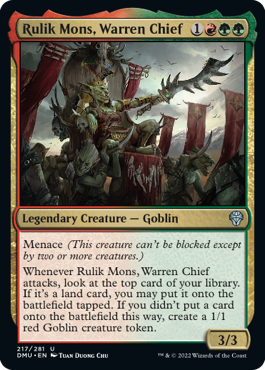 Dominaria United 217/281 Rulik Mons, Warren Chief