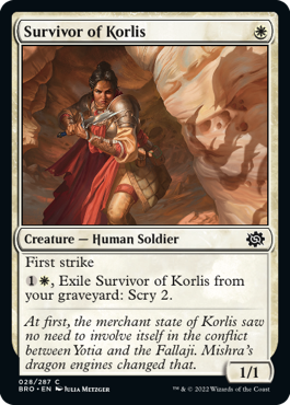 The Brothers' War 028/287 Survivor of Korlis (Foil)