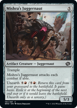 The Brothers' War 161/287 Mishra's Juggernaut (Foil)