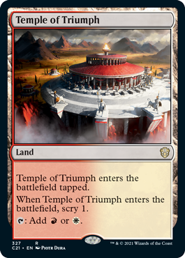 Commander 2021 327 Temple of Triumph