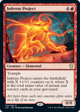 Commander 2021 052/081 Inferno Project