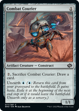 The Brothers' War 077/287 Combat Courier (Foil)