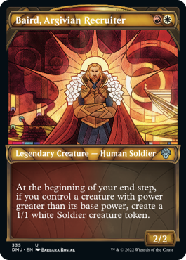 Dominaria United 294 Baird, Argivian Recruiter (Stained Glass)