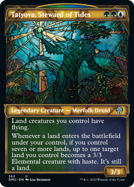 Dominaria United 321 Tatyova, Steward of Tides (Stained Glass)