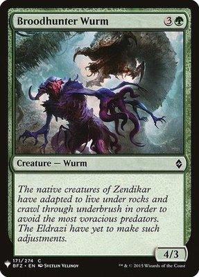 The List - Battle for Zendikar 171/274 Broodhunter Wurm