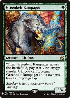 The List - Aether Revolt 107/184 Greenbelt Rampager